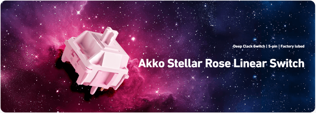 Akko Stellar Rose Linear Switches (10 pack) £3.00