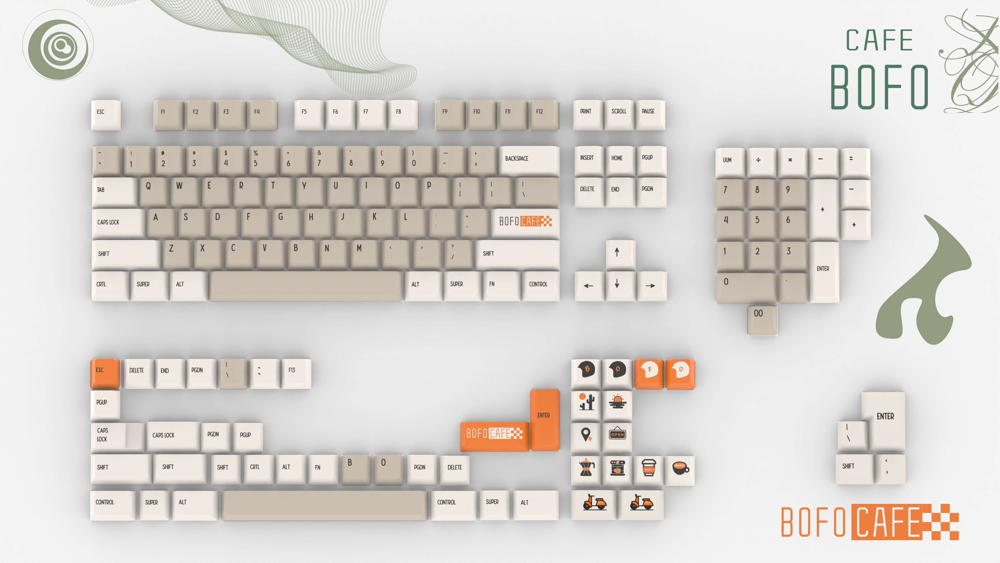 Vividkey Bofo Café Keycaps £40.00