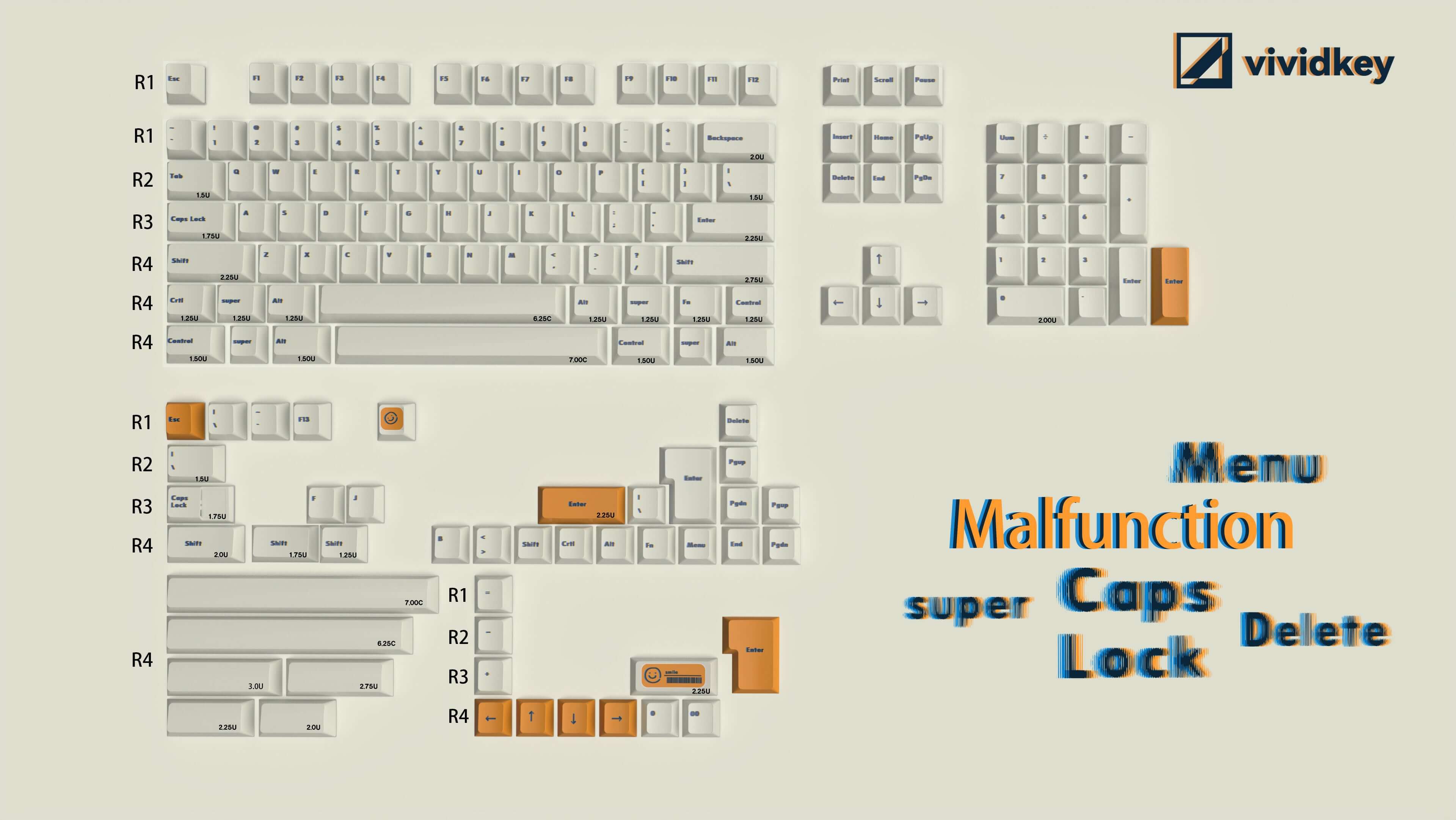 Vividkey Malfunction Keycaps