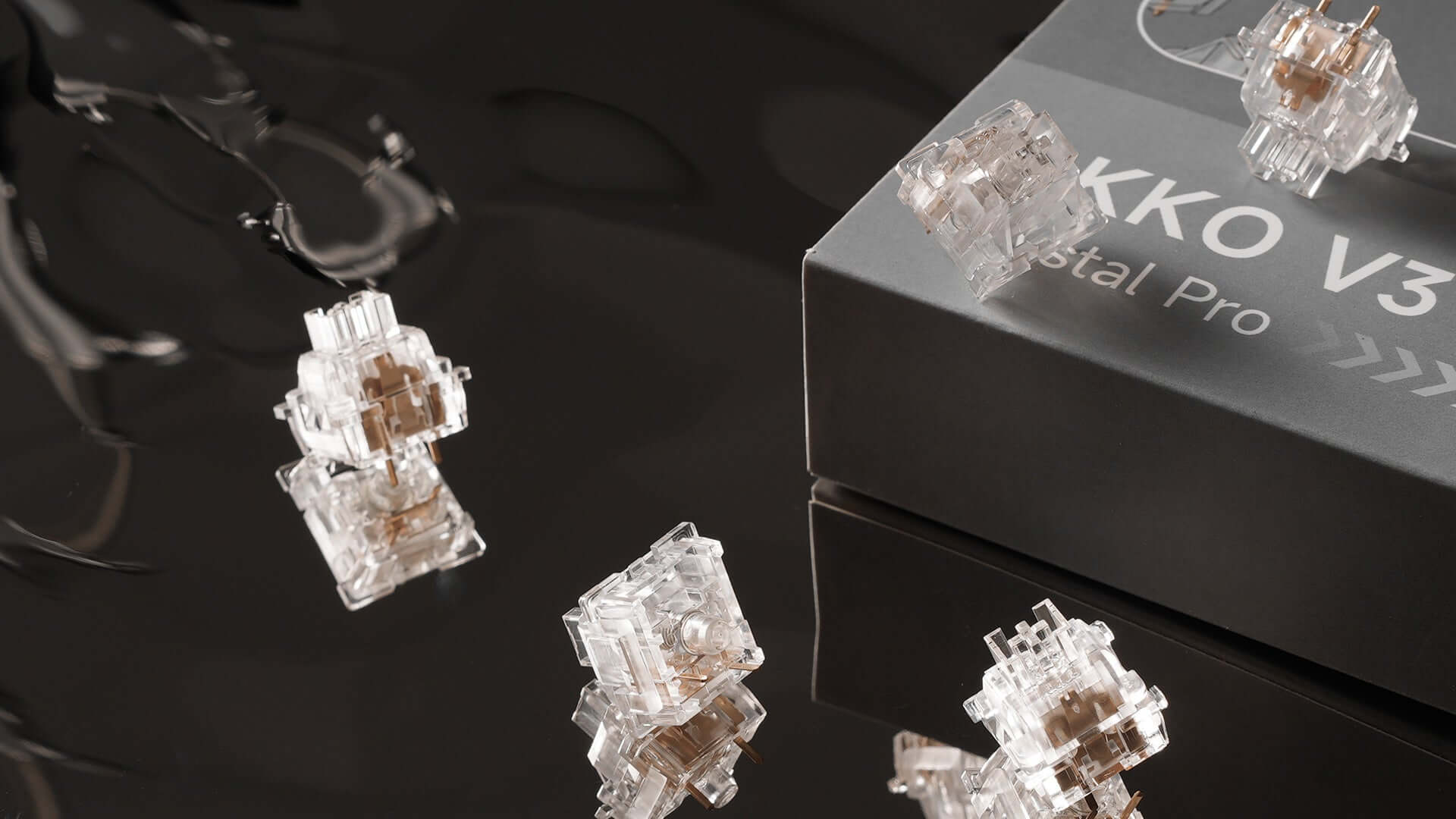 Akko V3 Crystal Pro Switch, Linear (10 Pack) £3.25