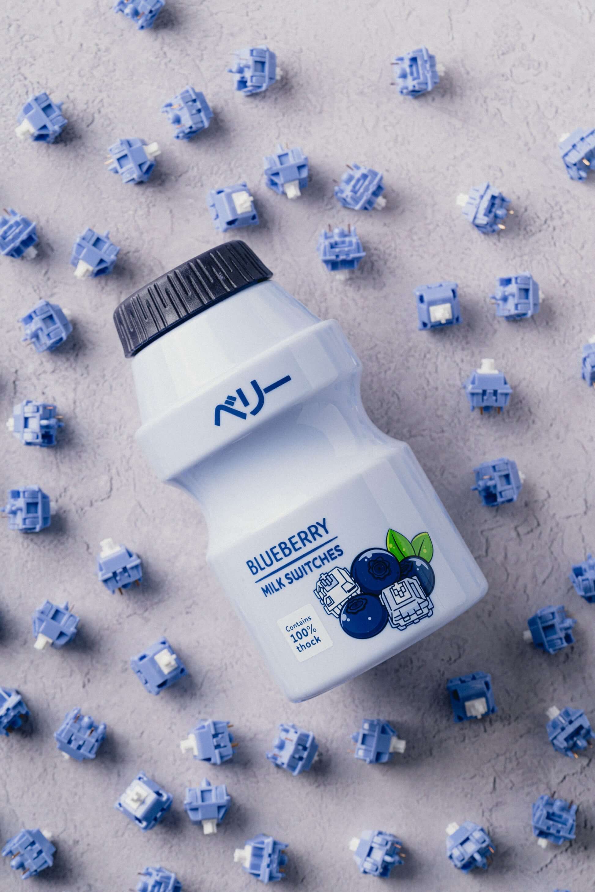 Blueberry Milk Tactile Switches 10‑Pack