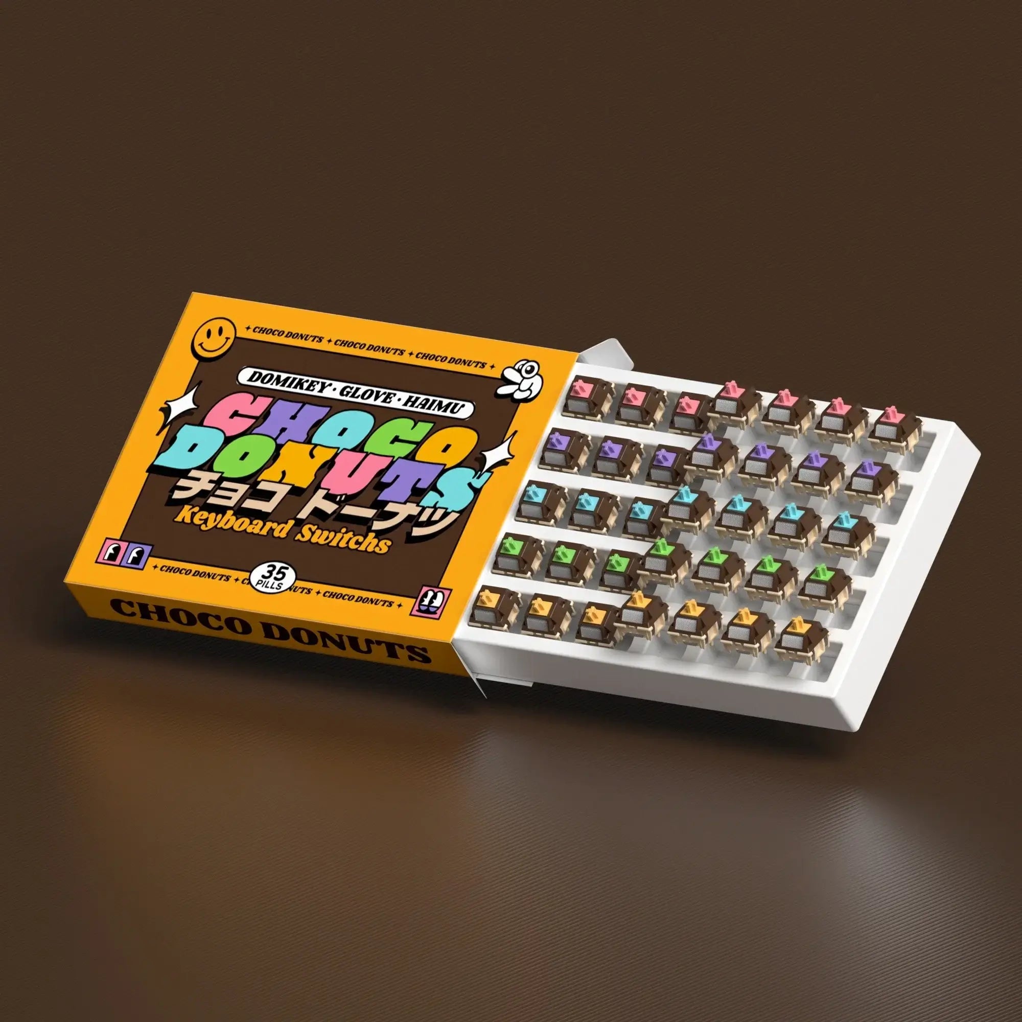 Domikey x Glove Chocolate Donut Linear (10 Pack) £4.50