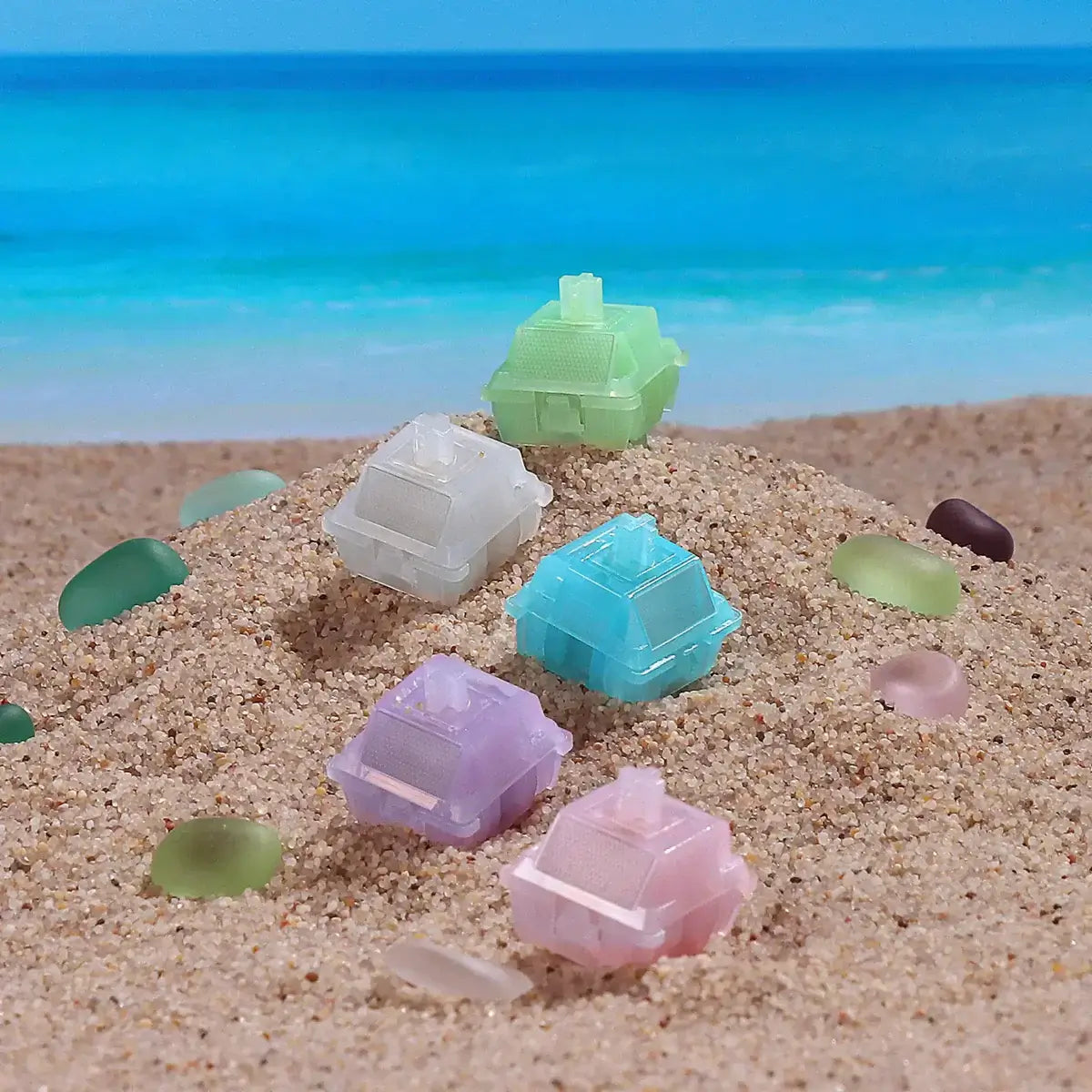 Durock Sea Glass Linear Switches - 10 Pack £4.50