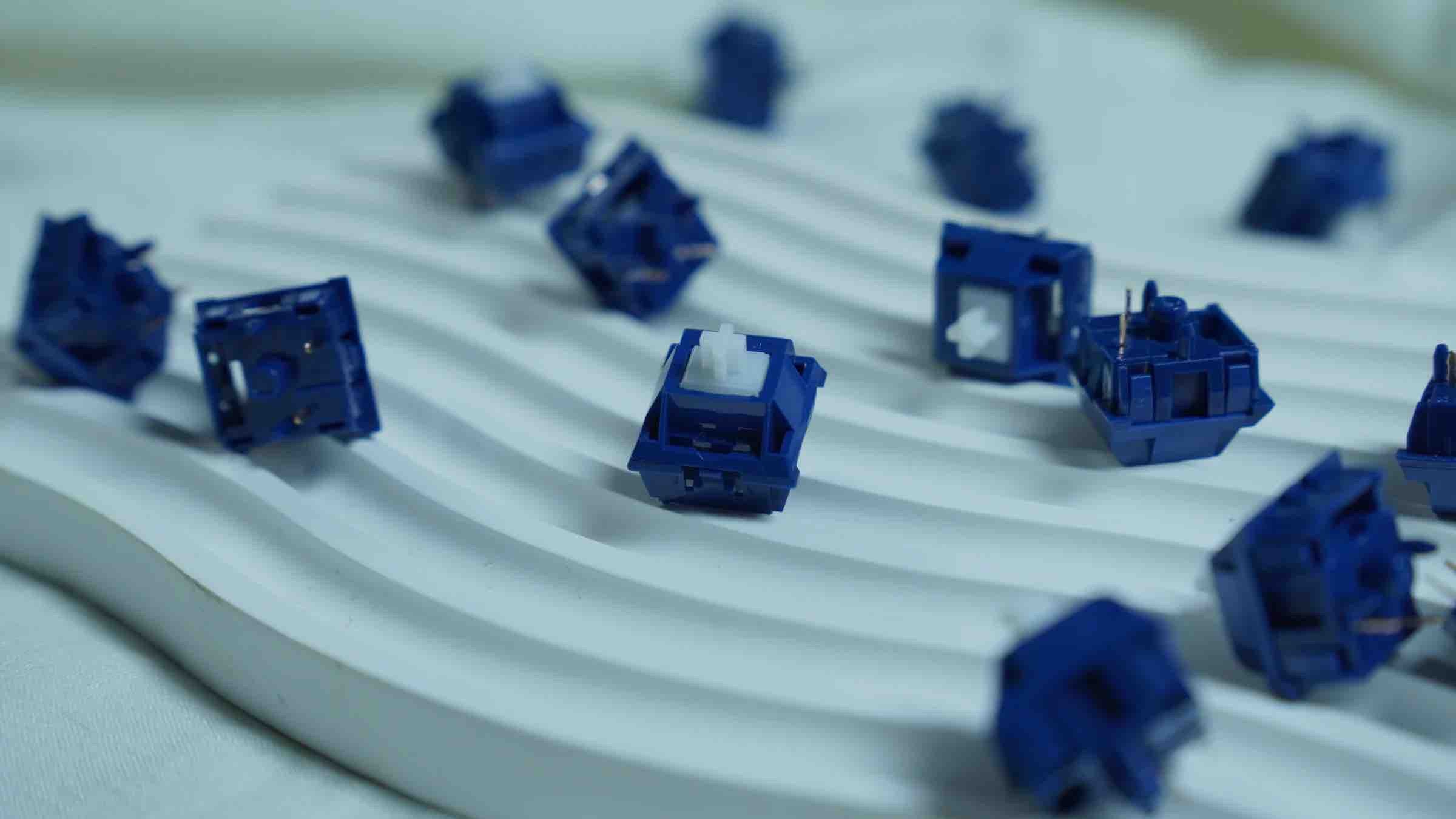 Keygeek Cyan Linear Switches (10 pack)