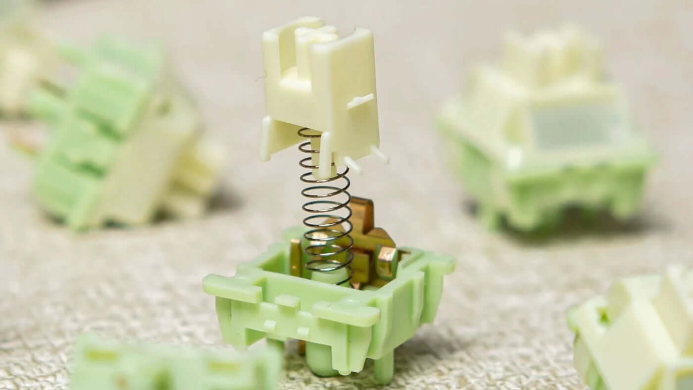 LCET Milky Green Silent Linear Switch (10 Pack) £2.25