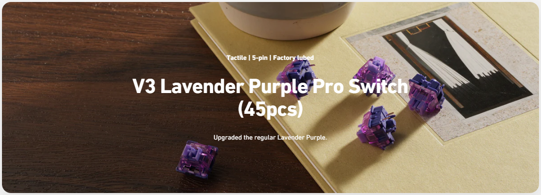 Akko V3 Lavender Purple Pro Tactile (10 Pack)