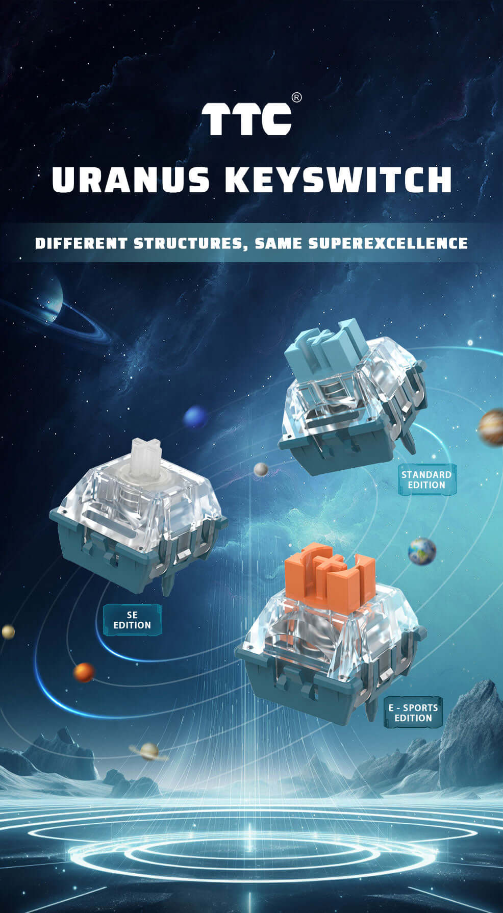 TTC Uranus Magnetic Hall‑Effect Switch, Linear (10‑Pack) £6.00