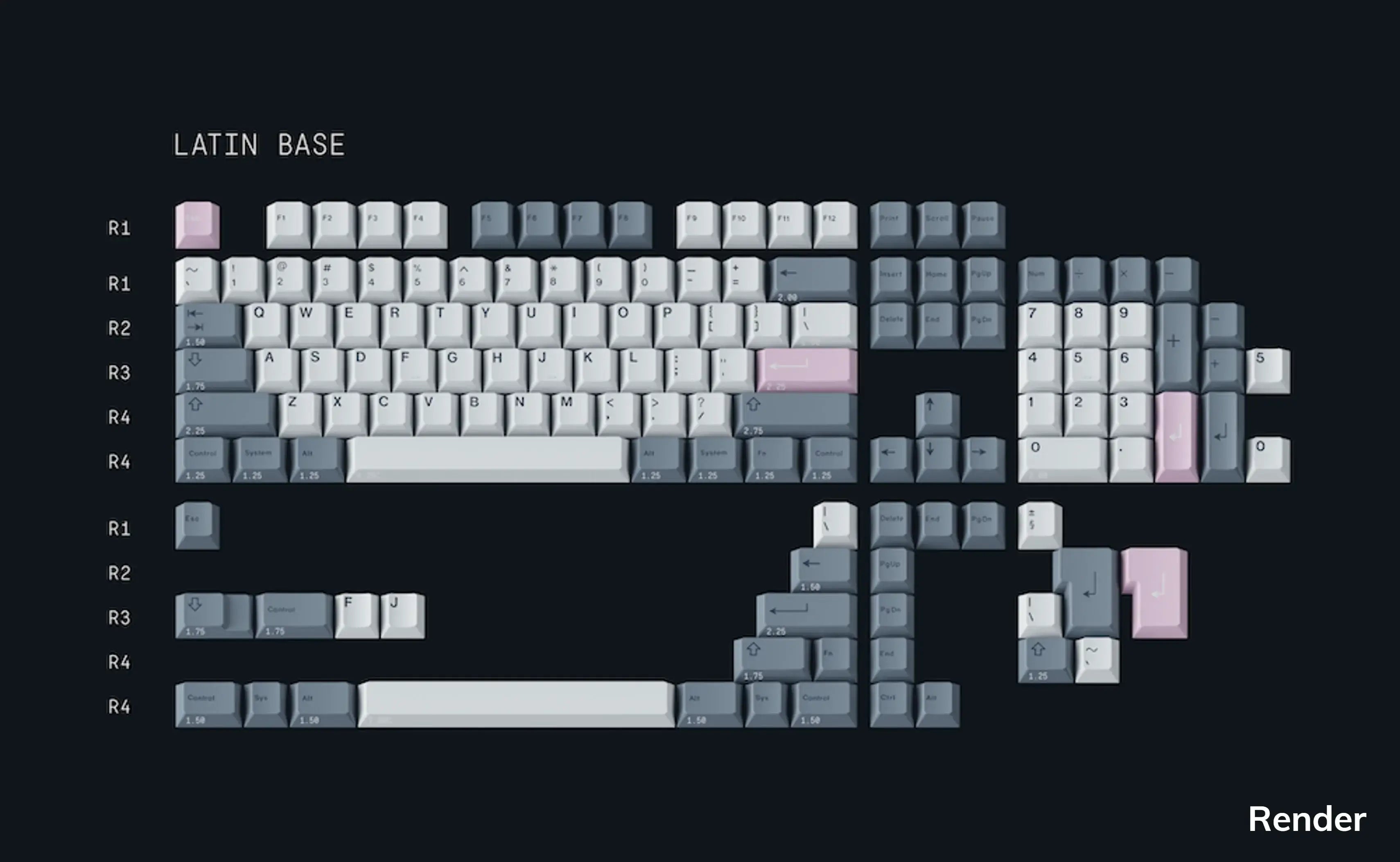 GMK Fuji Keycap Set - Latin Base or Katakana (New Sealed) £110.00