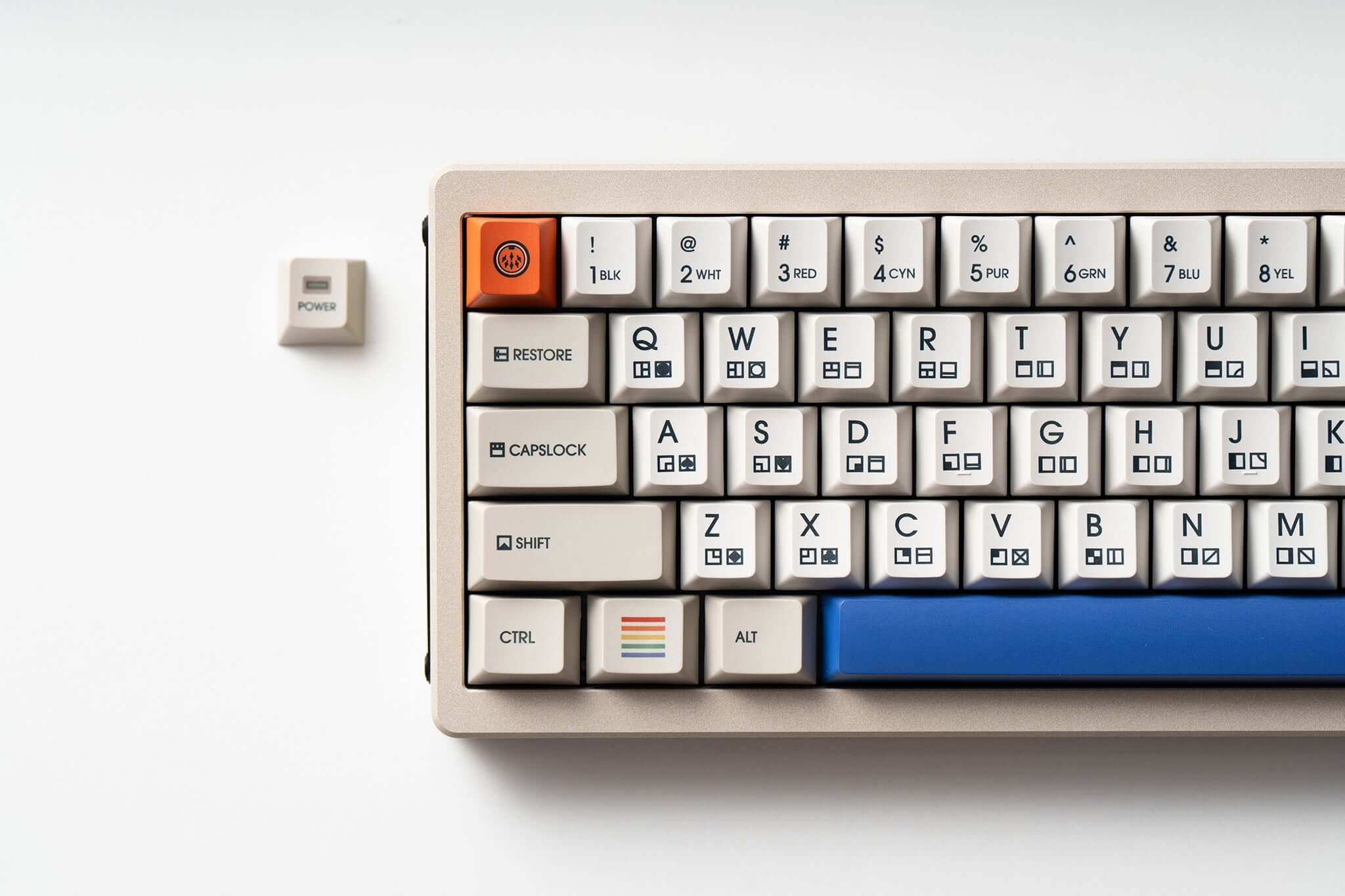 Vividkey x Eleworks Retro C64 Keycaps