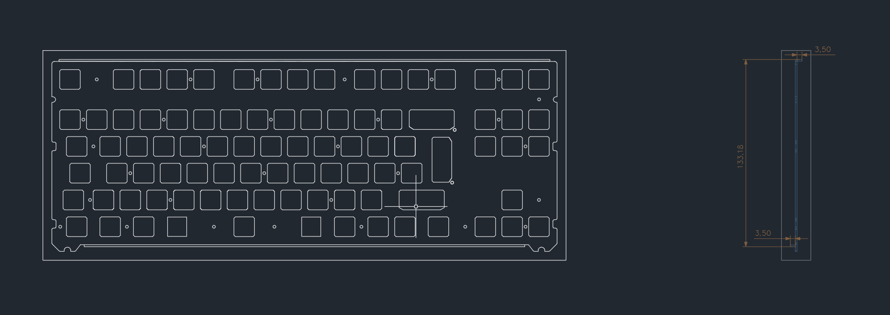 Sho Labs EC & Topre Keyboard Plates