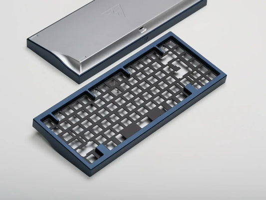 AKB Aella 75% Custom Mechanical Keyboard, Blue & Silver