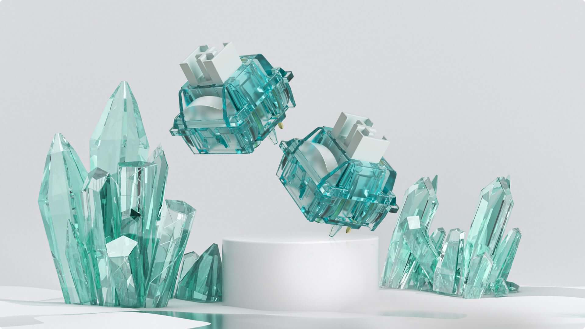 Akko Creamy Cyan Clicky Switches (10 Pack) £3.50