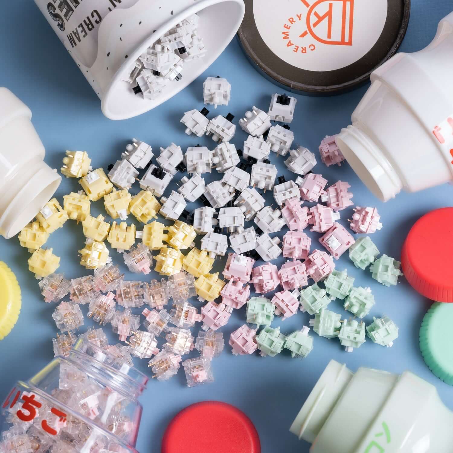 Blueberry Milk Tactile Switches 10‑Pack