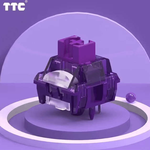 Pre-order - TTC Flaming Purple Switch (10 per pack) for Custom Mechanical Keyboards