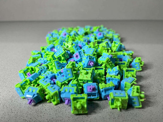 Jerzzi Rainbow Linear Switches (10 per pack) for Custom Mechanical Keyboards