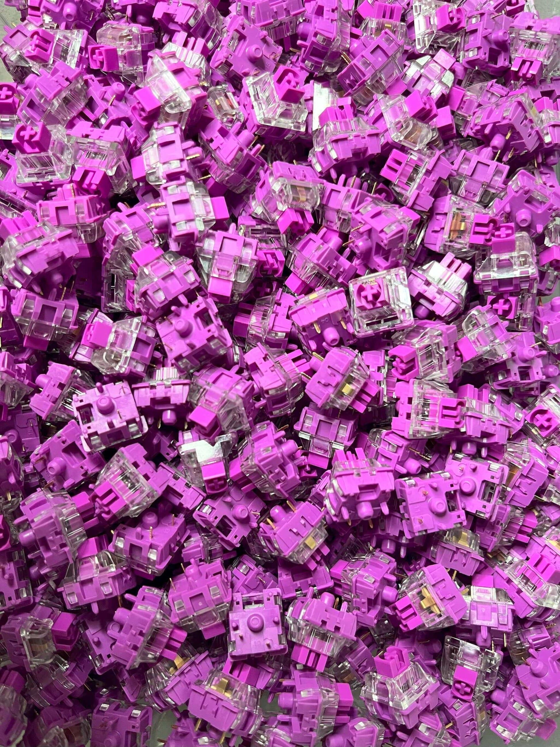 Jerzzi Violet Tactile Switches (10 per pack) for Custom Mechanical Keyboards