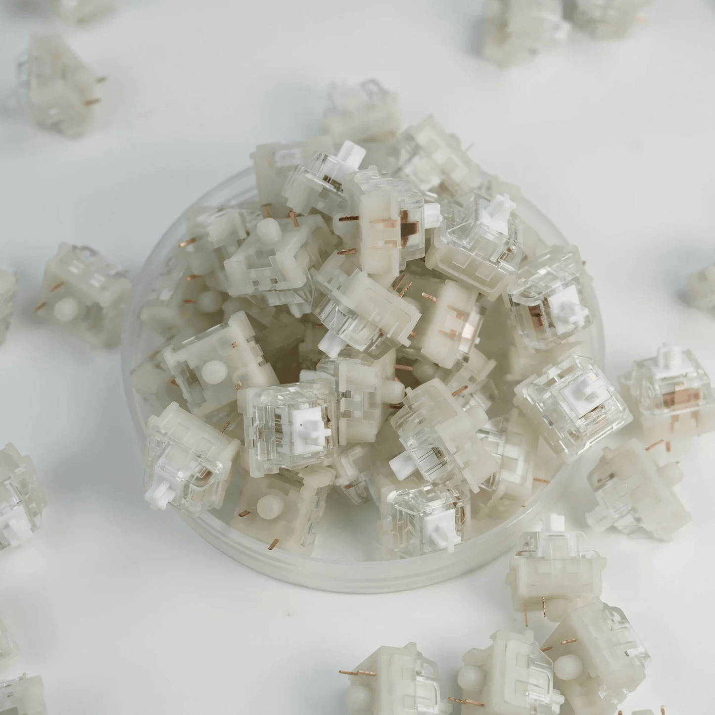 KTT Kang White Linear Switches (10 per pack) for Custom Mechanical Keyboards