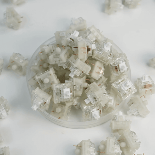 KTT Kang White Linear Switches (10 per pack) for Custom Mechanical Keyboards