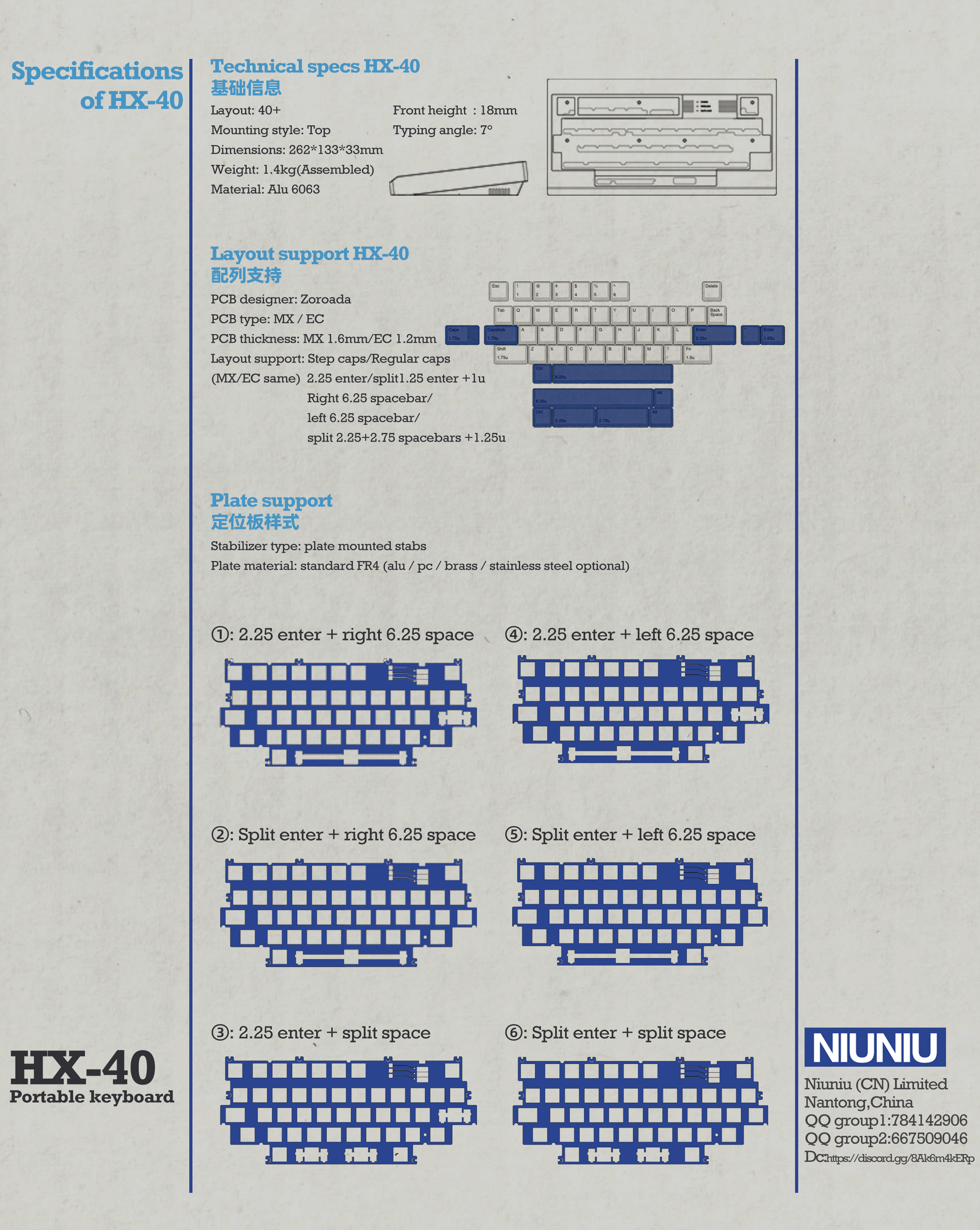 HX40 MX - 40% Keyboard Group Buy