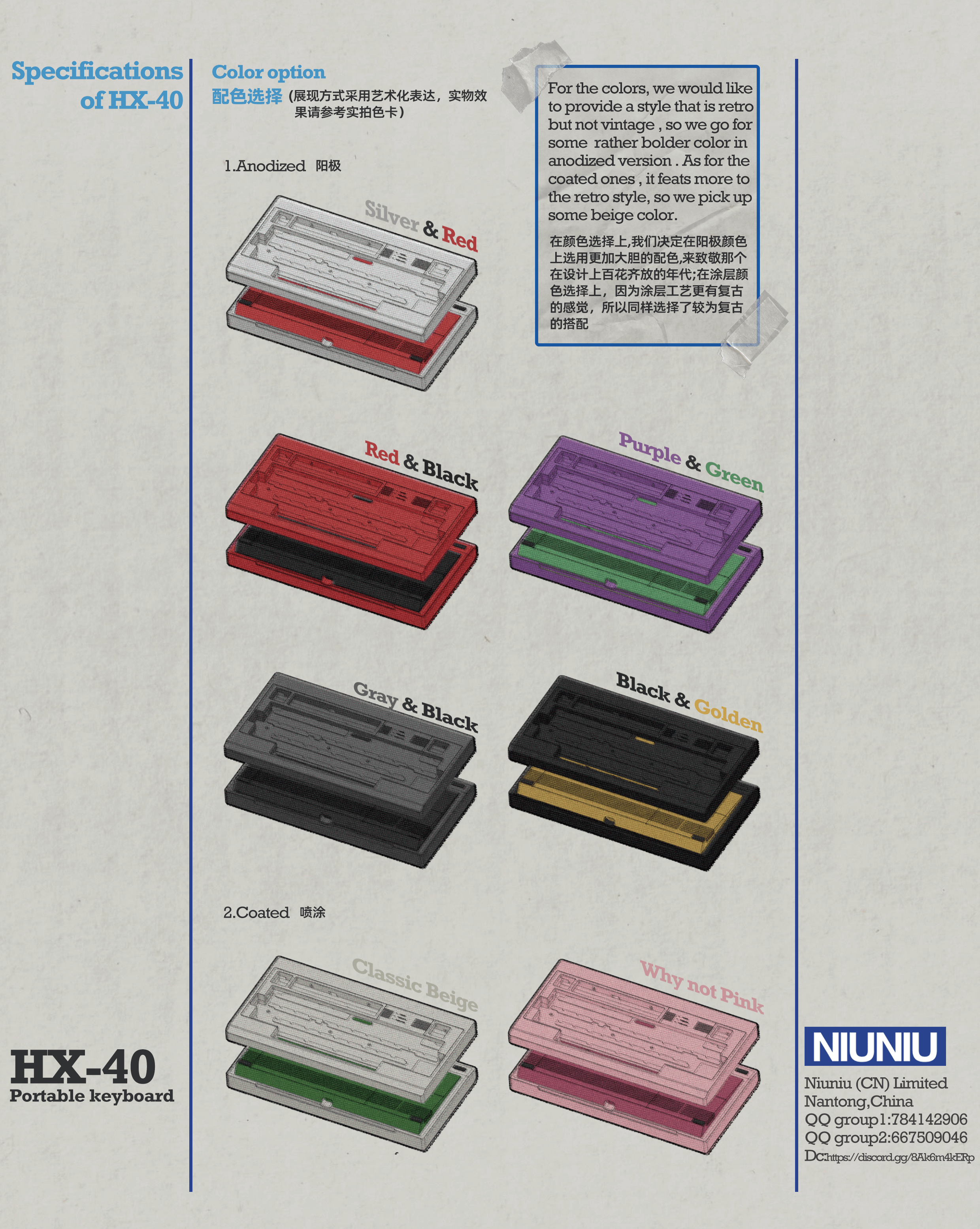 HX40 MX - 40% Keyboard Group Buy