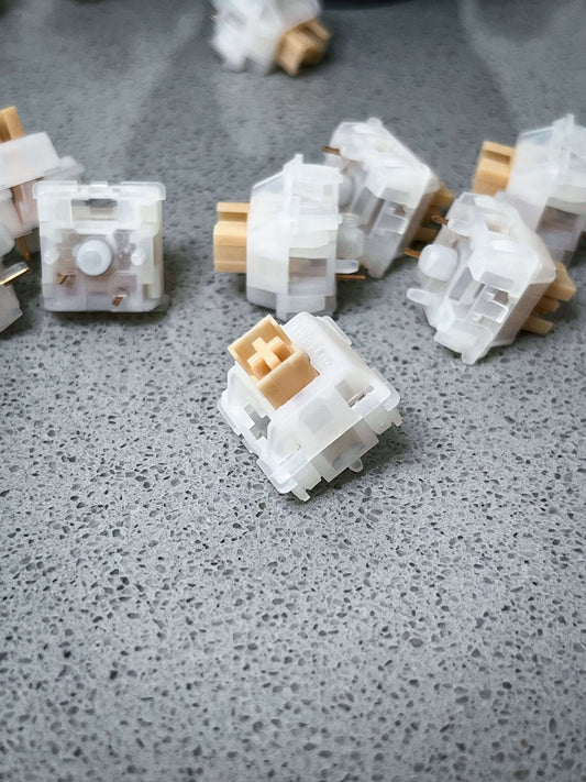 Outemu Silent Cream Yellow Tactile Switches (10 Pack)