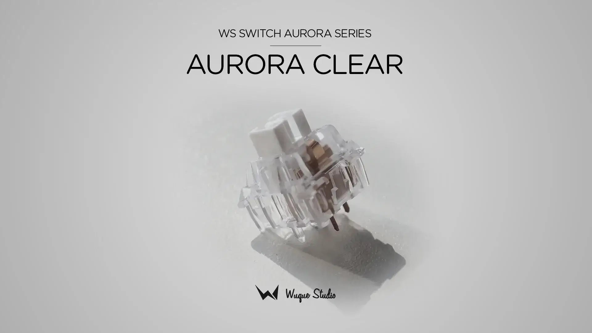 Wuque Studio Aurora Clear Linear Switches (10 per pack) for Custom Mechanical Keyboards