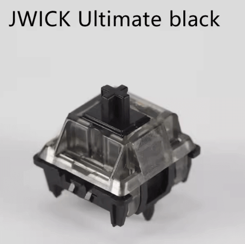 JWICK Ultimate Black Switches (10 per pack) for Custom Mechanical Keyboards